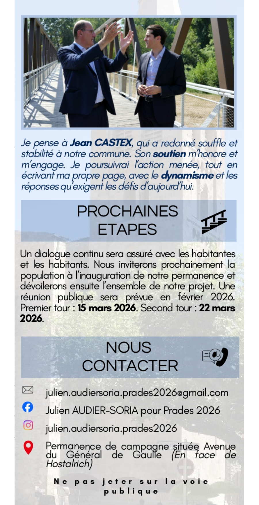 Troisième page du flyer